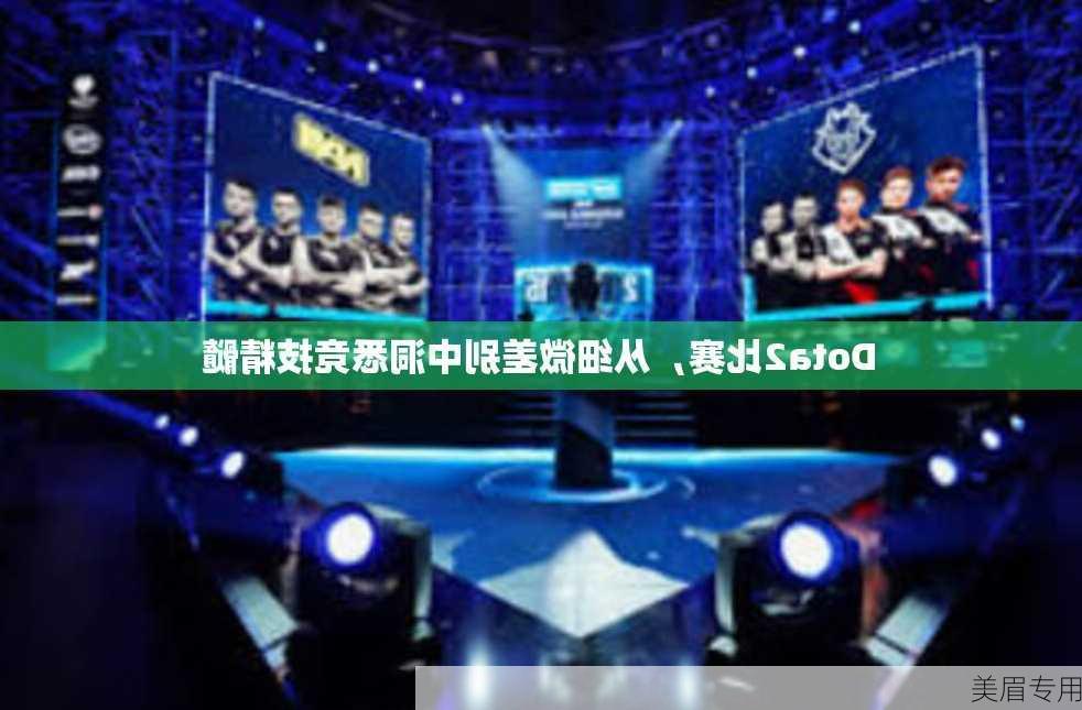 Dota2比赛，从细微差别中洞悉竞技精髓