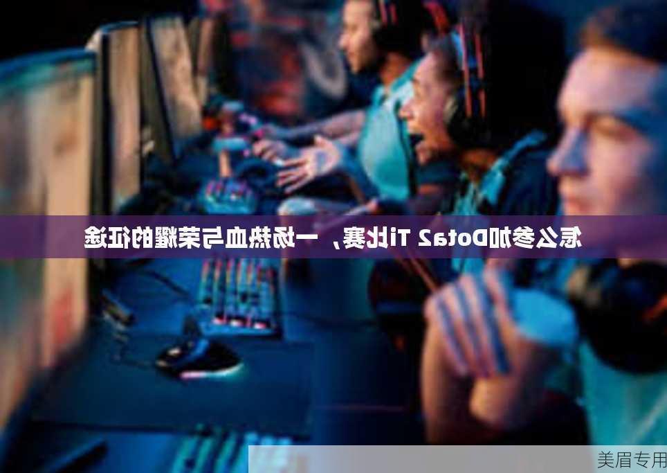 怎么参加Dota2 Ti比赛，一场热血与荣耀的征途